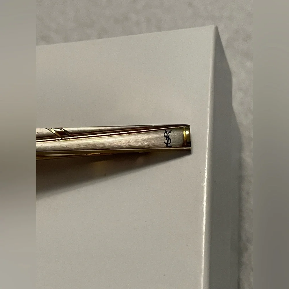 YSL Two‎ Tone Tie Clip